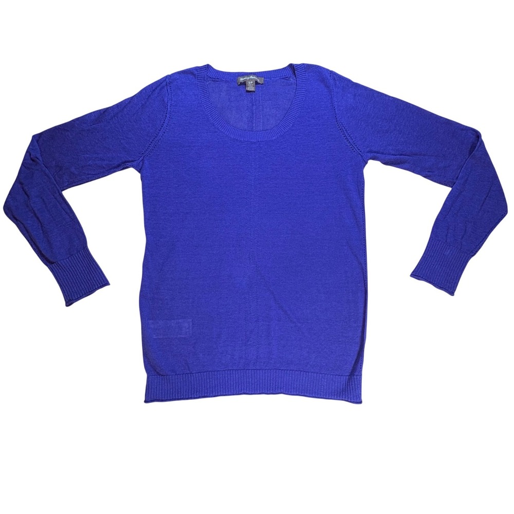 Tommy Bahama 100% Linen Cobalt Blue Lightweight Knit Sweater Women's Small